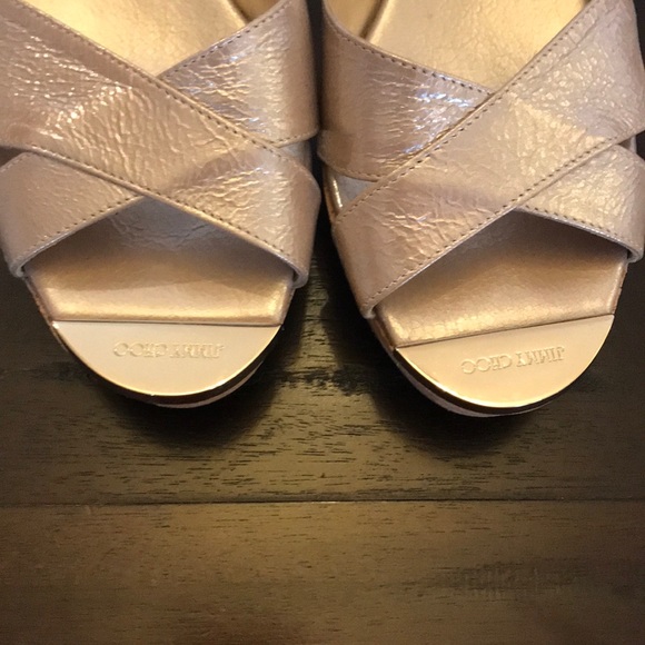 Jimmy Choo Patent Panna Slides - Picture 3 of 8